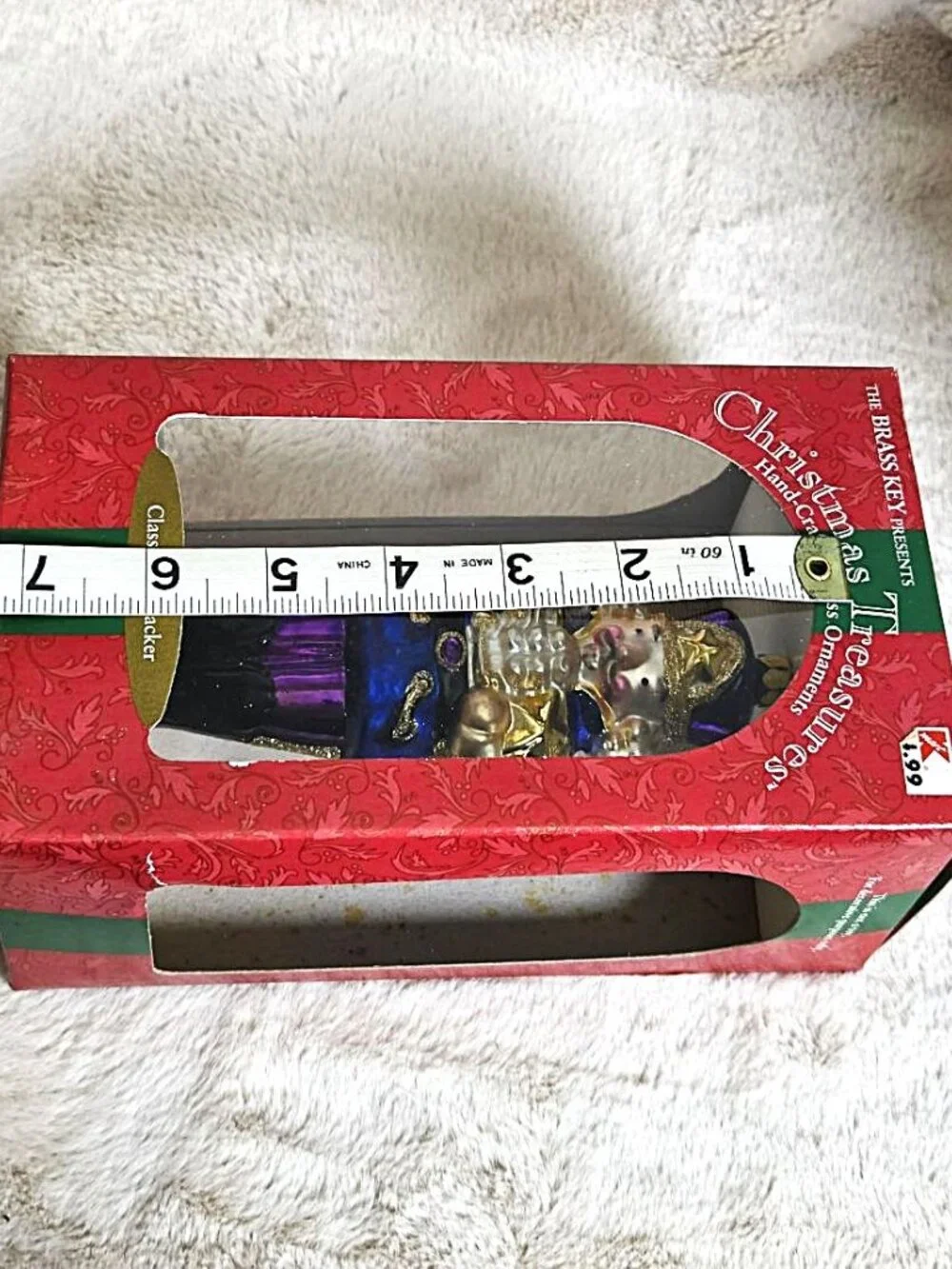 VTG Brass Key Christmas Treasures Classic Nutcracker *Star* Ornament MIB